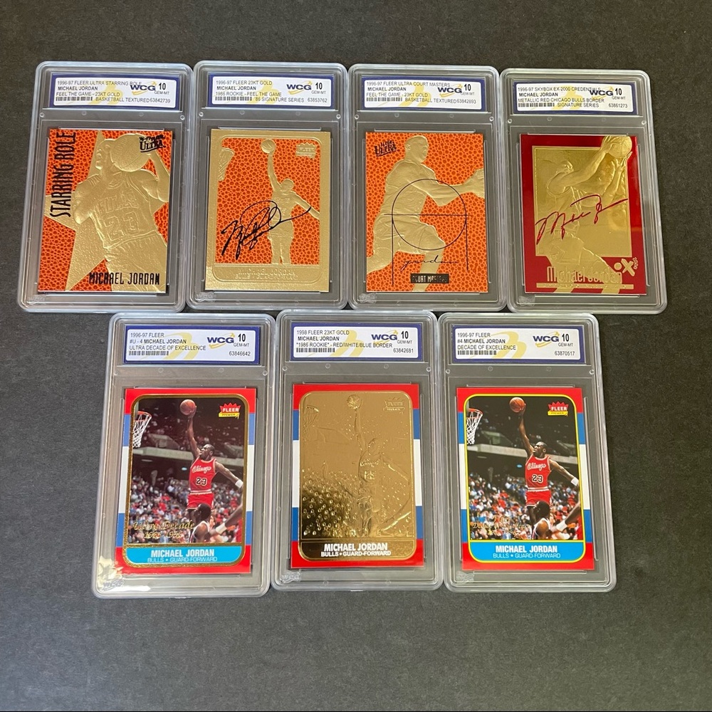 Fleer 96 Michael Jordan Decade of Excellence Bundle (7)